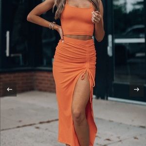 Southern Alternative Runched Skirt set